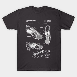 Soccer Cleats Patent White T-Shirt